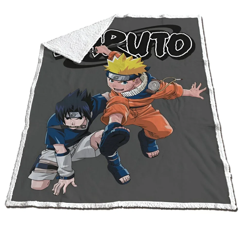 Anime Naruto Shippuden Kinder Coral Decke warme Kuscheldecke 120×150 cm