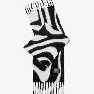 Nordic Zebra Scarf Black