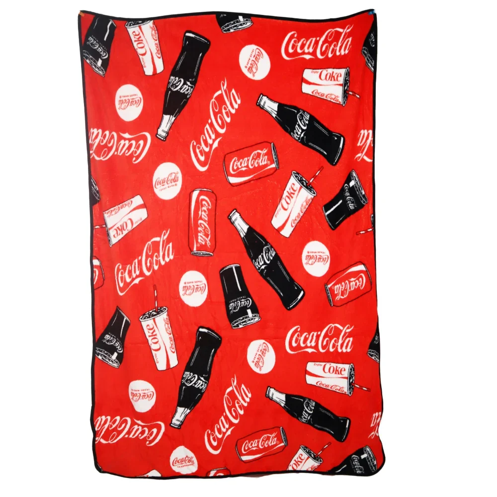 Coca Cola warme Fleecedecke leichte Kuscheldecke 120×150 cm
