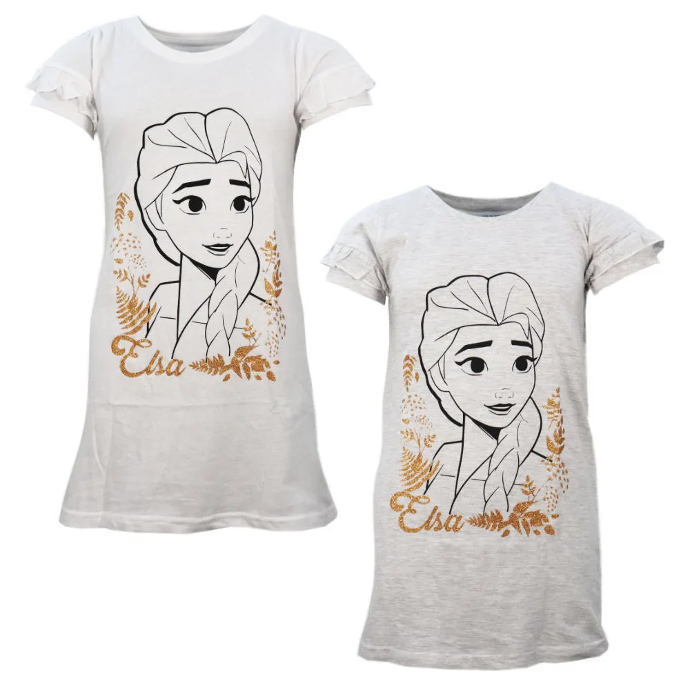 Disney Die Eiskönigin Elsa kurzarm Schlafshirt Nachthemd Schlafkleid