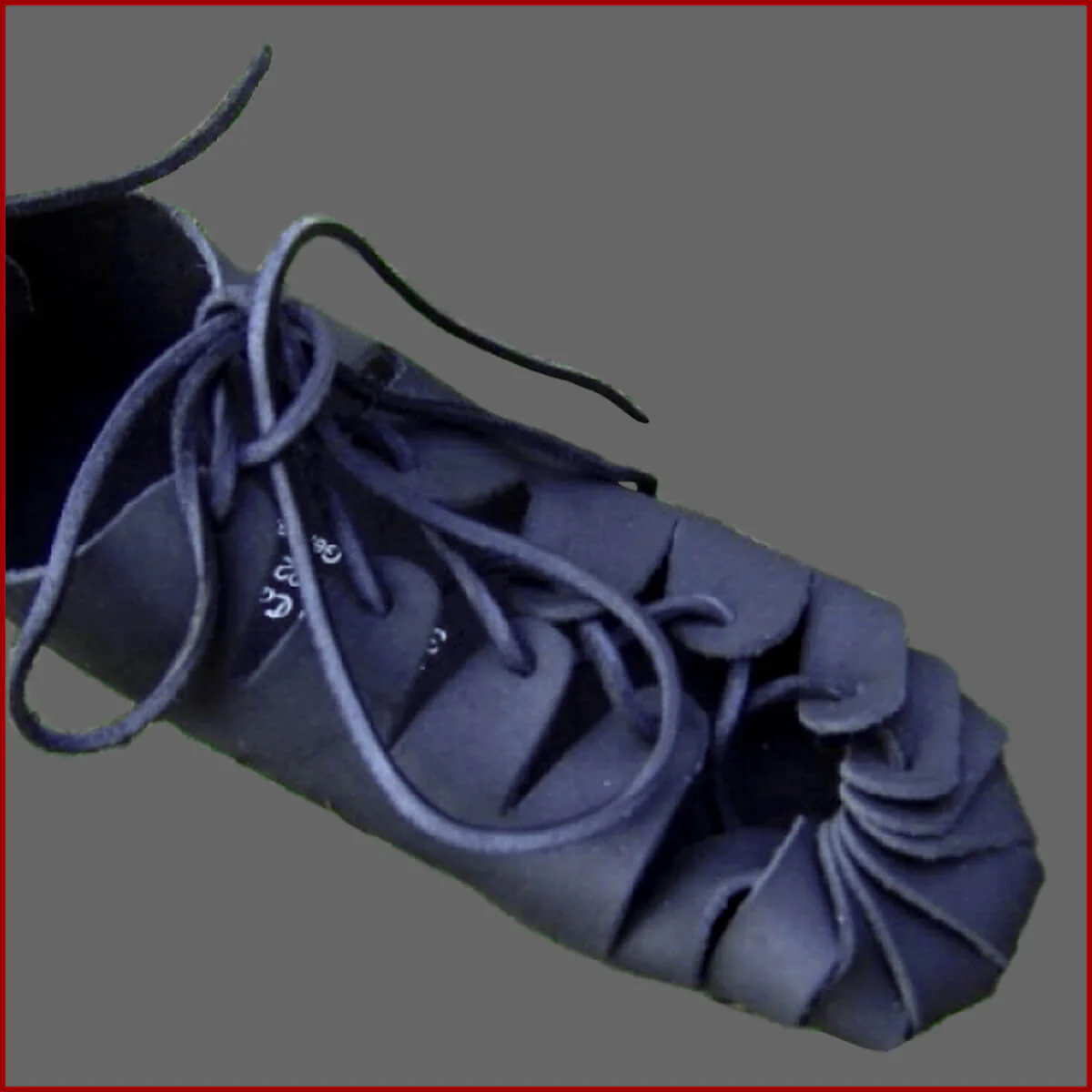 Mittelalter Bund Schuhe in Übergröße - Leder - schwarz - Sandalen