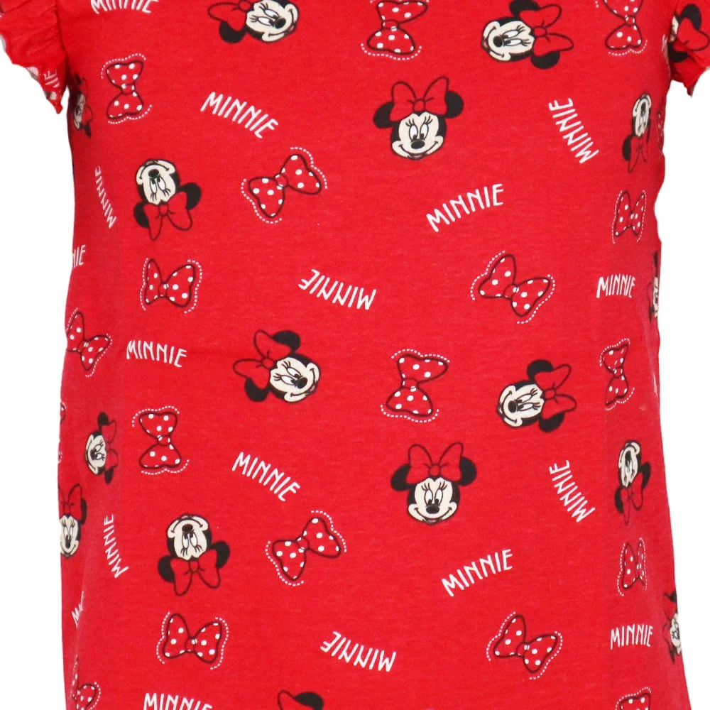 Disney Minnie Maus kurzarm Schlafshirt Nachthemd Schlafkleid – Bild 3