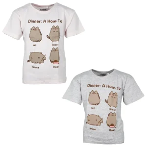 Pusheen The Cat die Katze Mädchen kurzarm T-Shirt Shirt