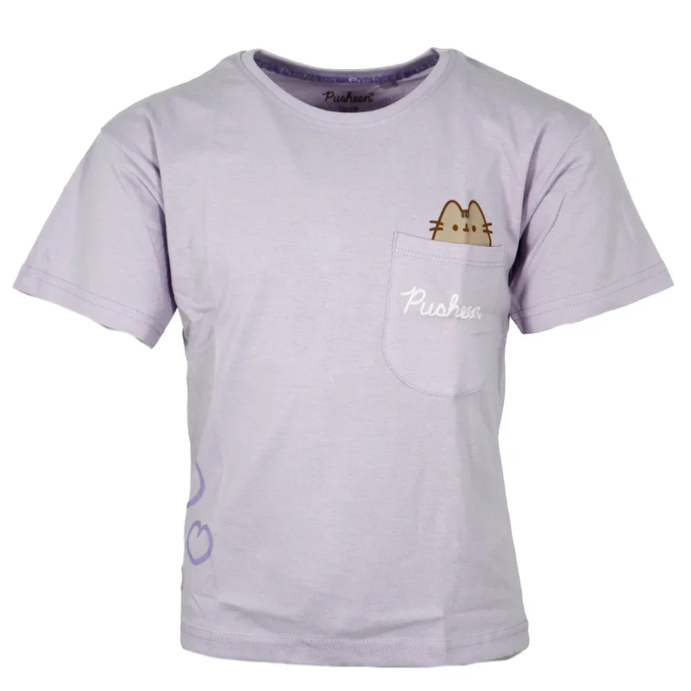 Pusheen The Cat die Katze Mädchen kurzarm T-Shirt Shirt