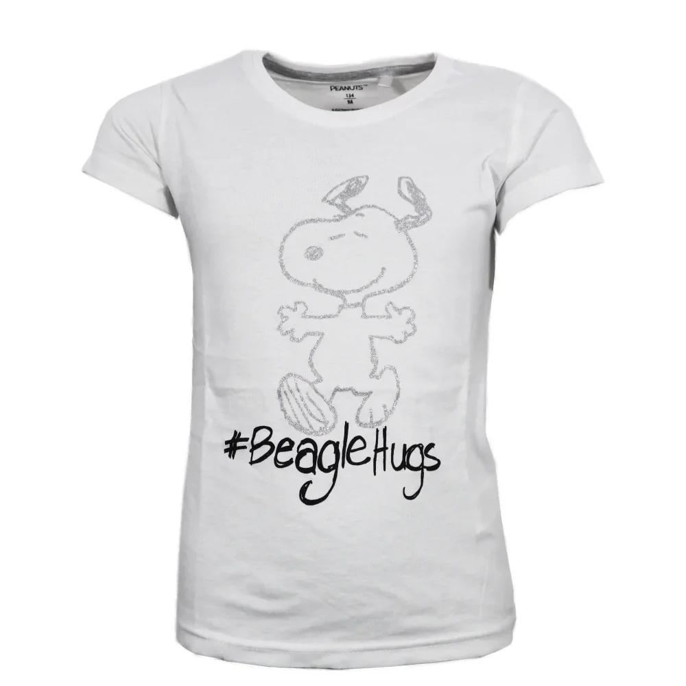 Snoopy Mädchen kurzarm Pyjama Schlafanzug Shirt Shorts – Bild 5